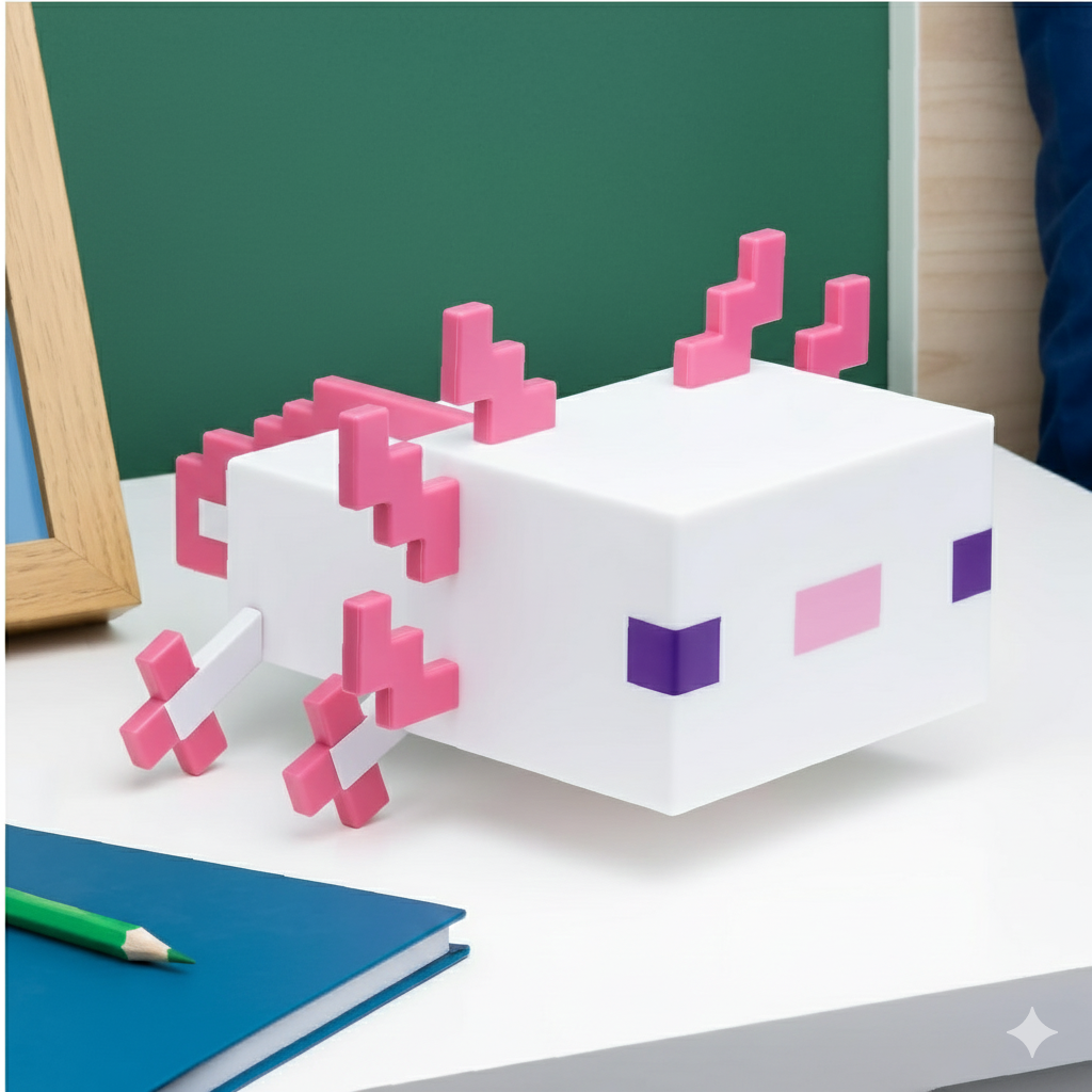 Axolotl Minecraft-Nachtlicht