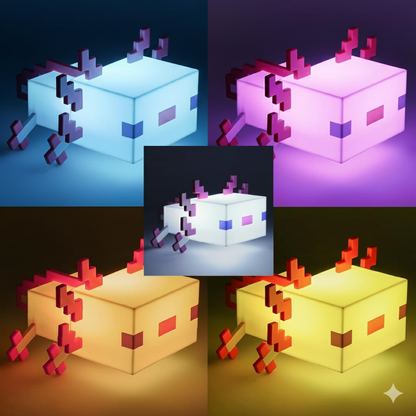 Axolotl Minecraft-Nachtlicht