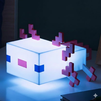 Axolotl Minecraft-Nachtlicht